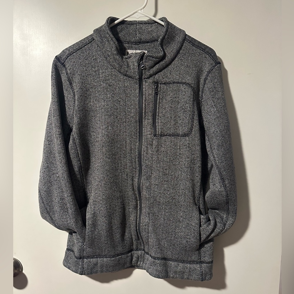 Marc New York Black and Gray Herringbone Jacket